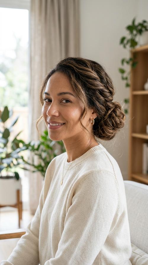 A Loose Twisted Chignon