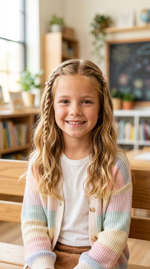Accent Braids with Loose Waves
