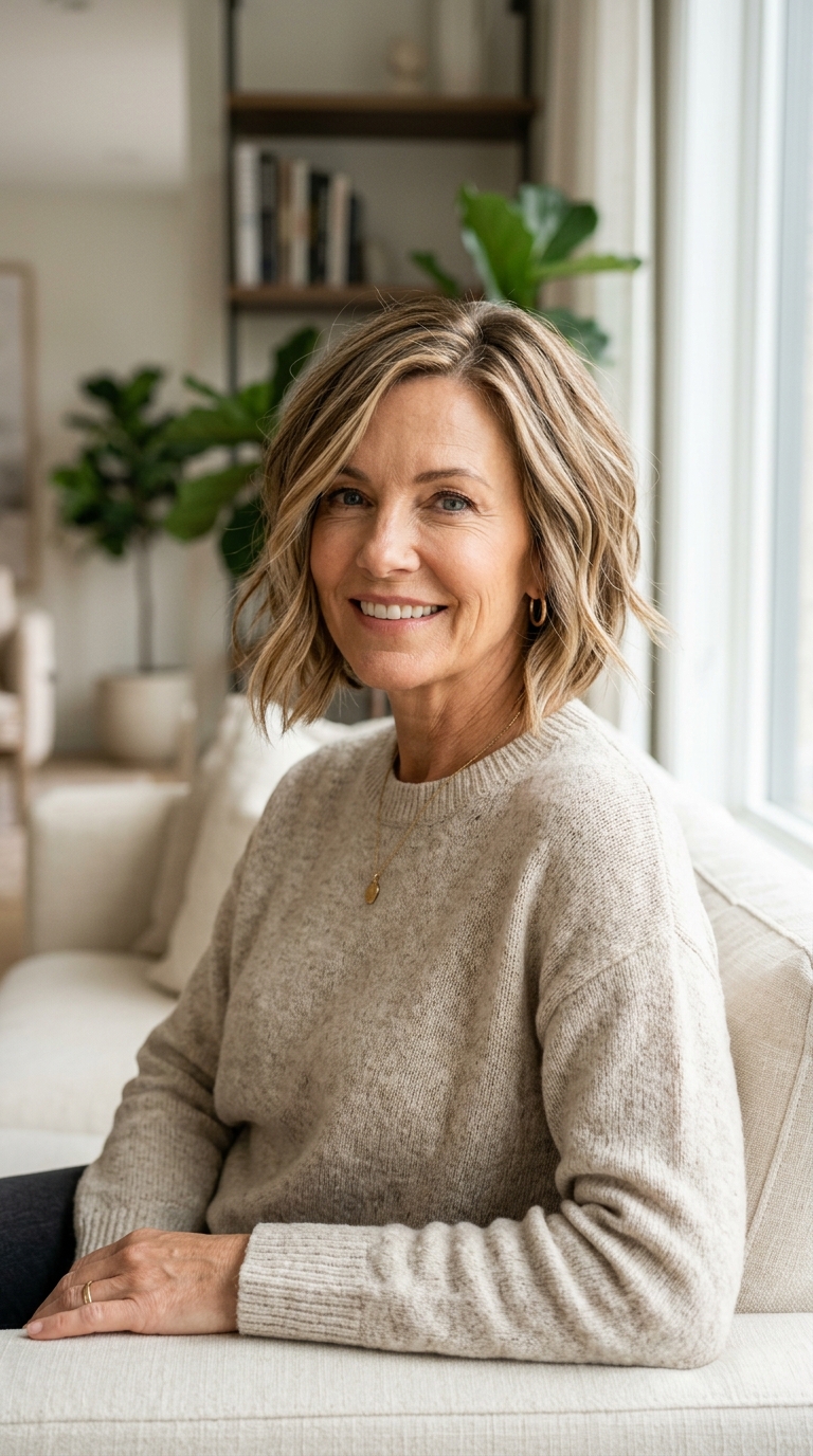Angled Bob with Highlights