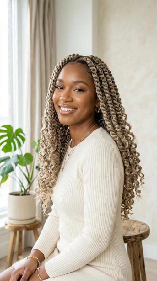 Ash Blonde Jumbo Passion Twists