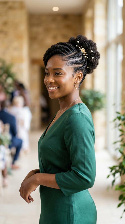 Asymmetrical Flat-Twist Updo