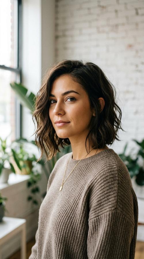 Asymmetrical Shoulder Cut