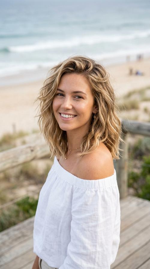Beachy Sun-Kissed Lob