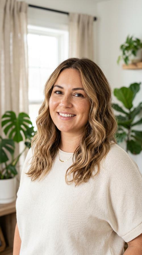 Beachy Waves with Balayage
