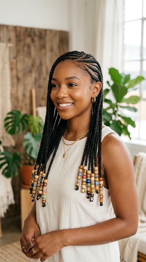 Beaded Bohemian Finish