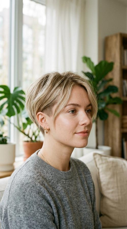 Beige Blonde Soft Undercut