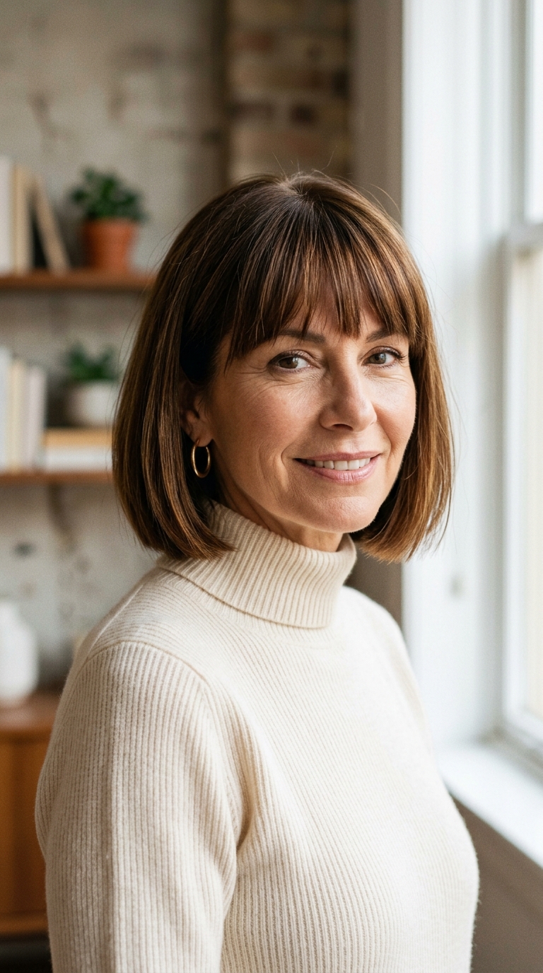 Blunt Bob with Bangs