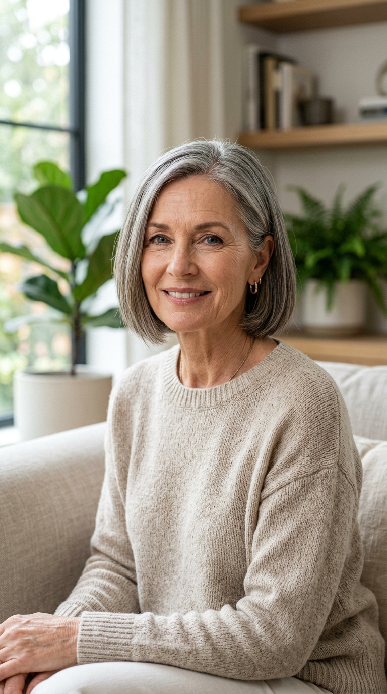 Blunt Chin-Length Bob
