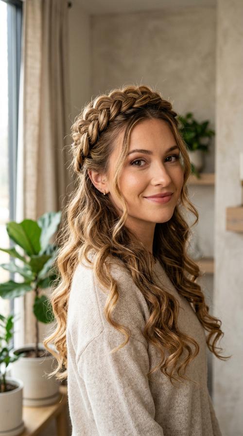 Bohemian Dutch Braid Crown