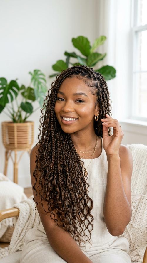 Bohemian Goddess Braids