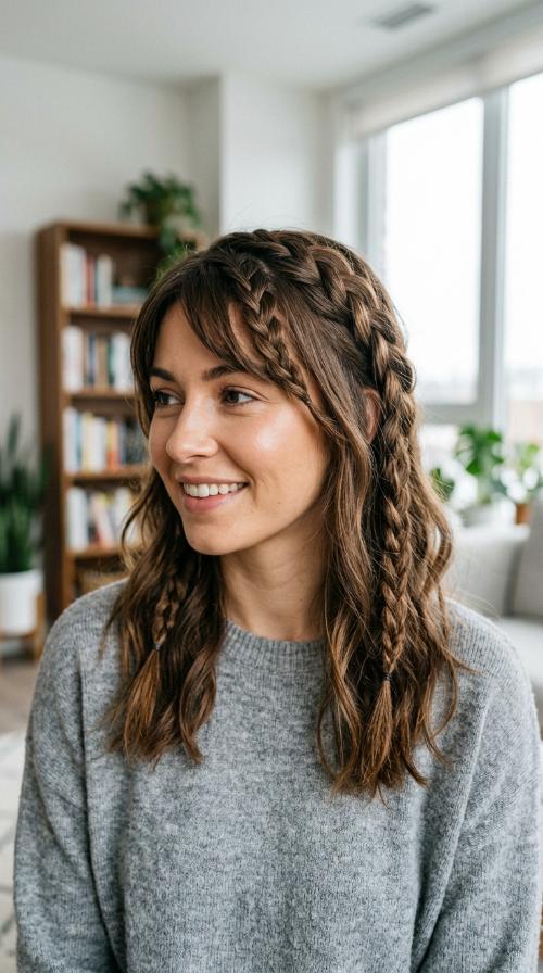 Braided Bangs
