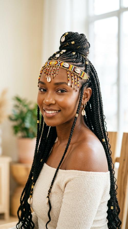Braided Fulani Headband
