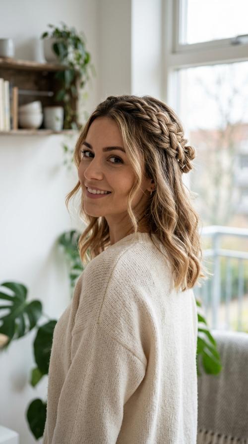 Braided Half-Up Style
