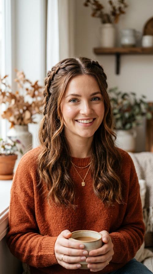 Braided Half-Up Style