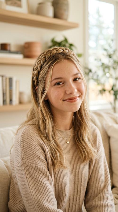 Braided Headband Look
