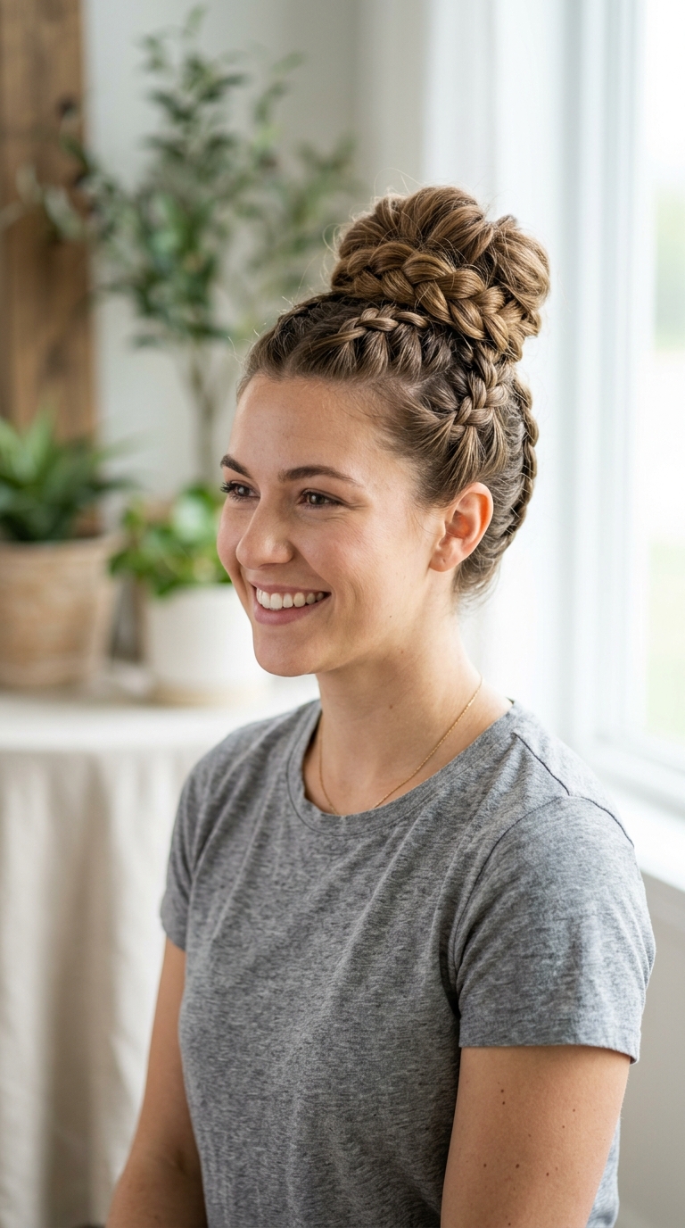 Braided High Bun