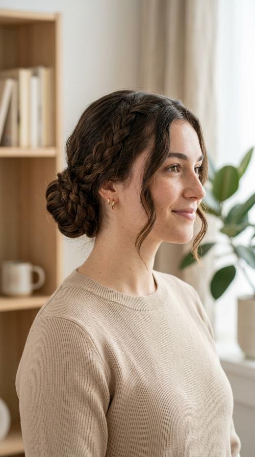 Braided Low Bun Wrap