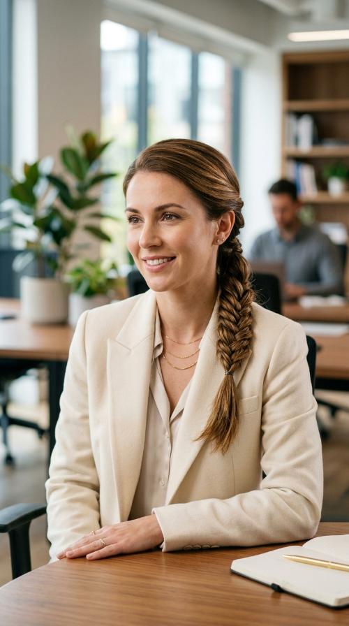 Braided Low Ponytail