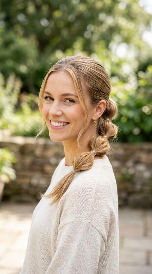 Bubble Braid Low Pony