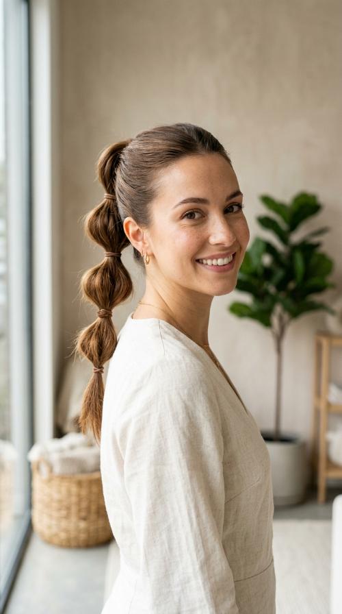 Bubble Ponytail Variation