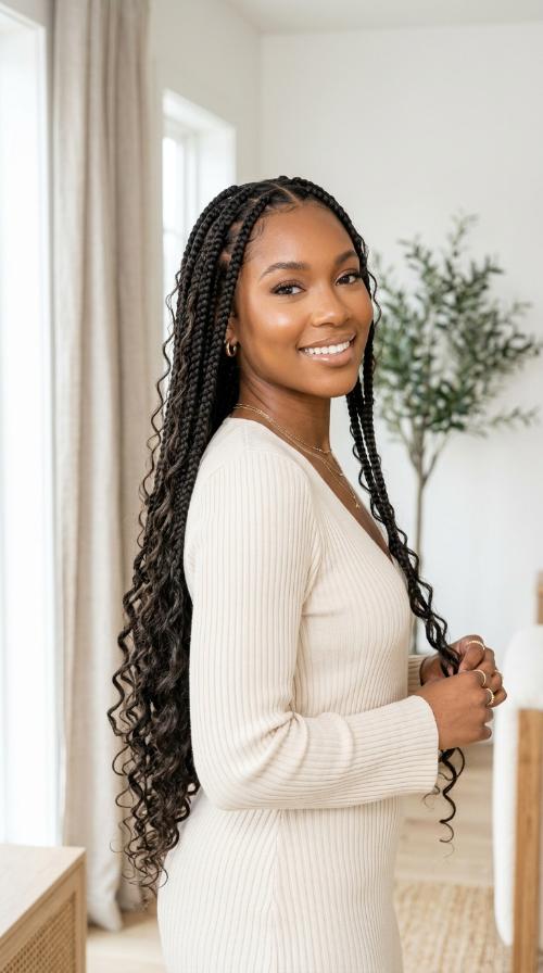 Butt-Length Dramatic Boho