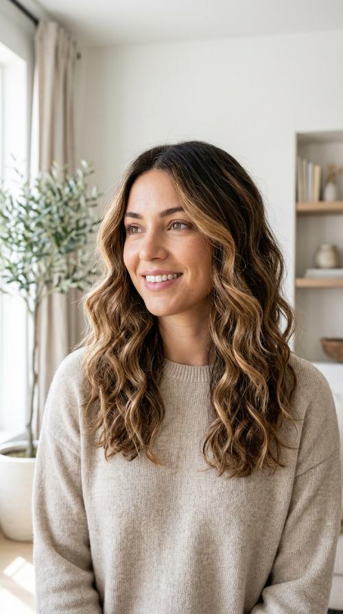 Caramel Balayage Waves