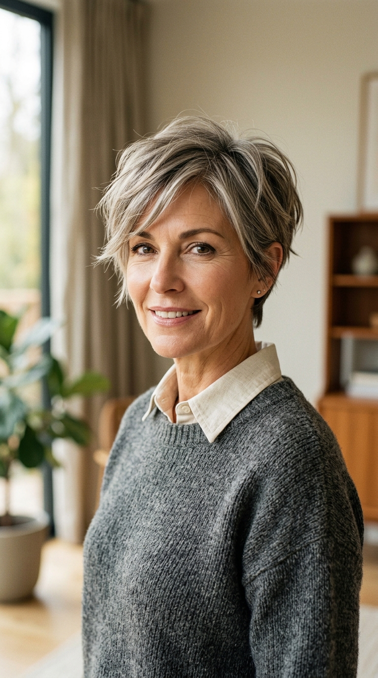 Choppy Pixie for Fine Hair