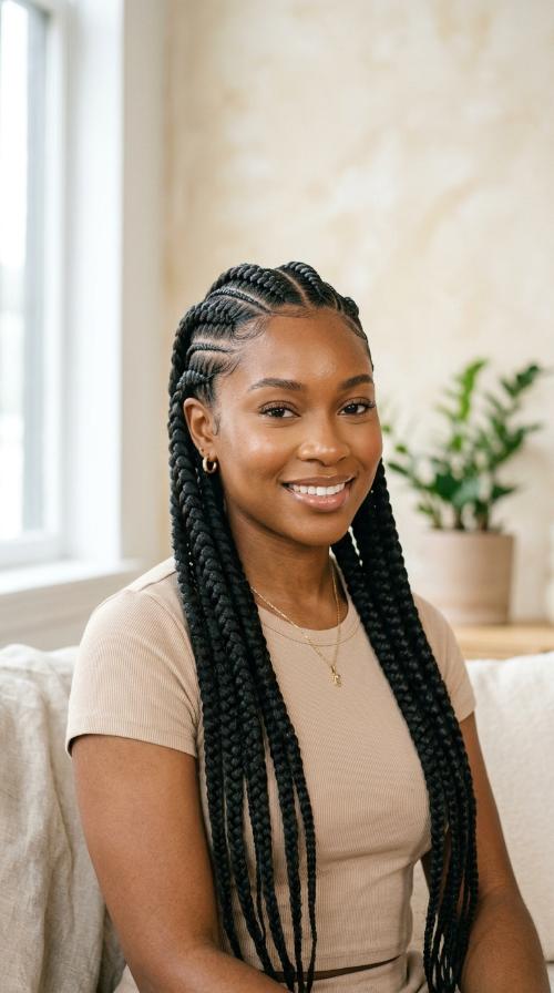 Chunky Jumbo Stitch Braids