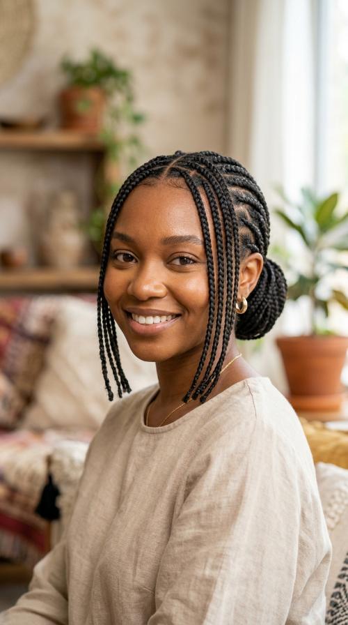 Classic Accent Three-Strand Braids