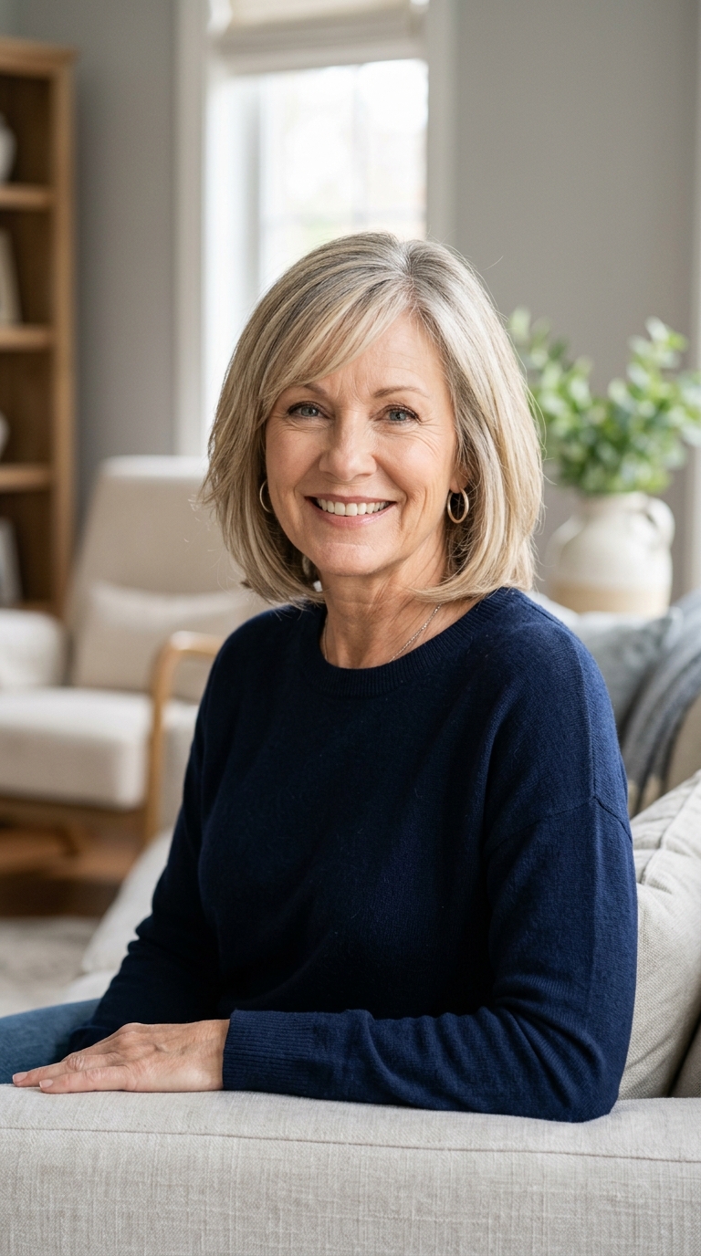 Classic Bob with Side-Swept Bangs