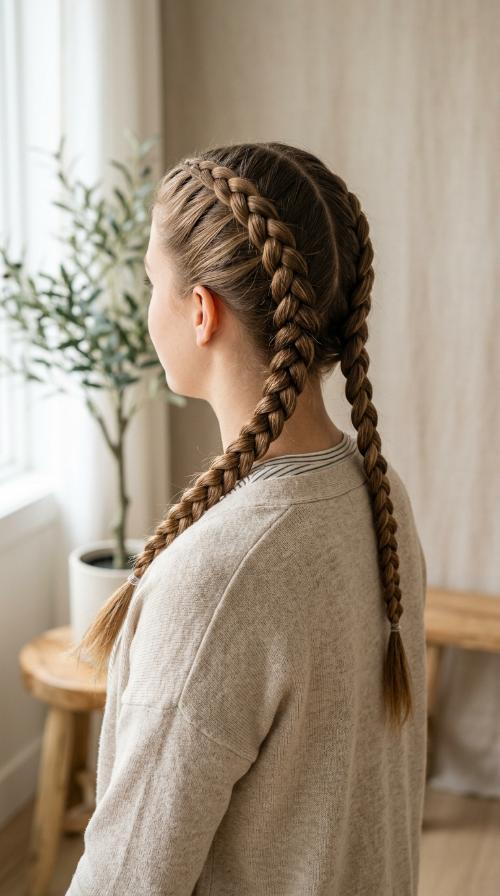 Classic Dutch Braids