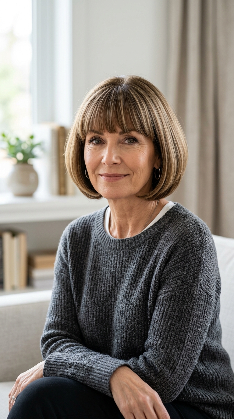 Classic Pageboy with Full Bangs