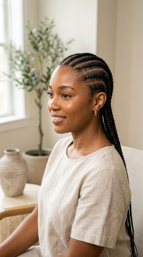 Classic Straight-Back Stitch Braids