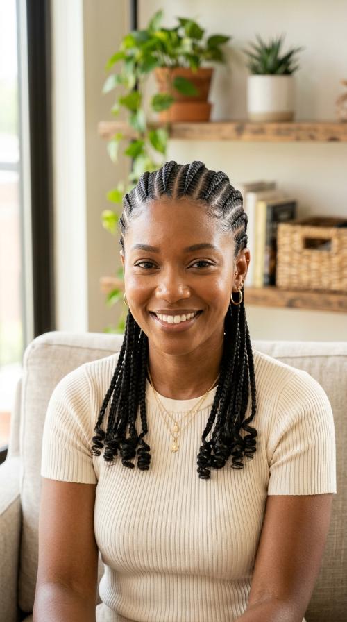 Classic Straight-Back Stitch Braids