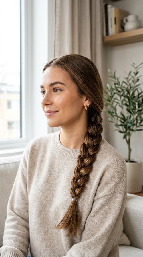 Classic Three-Strand Side Braid