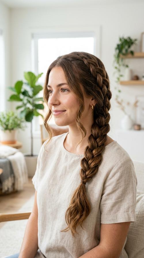 Classic Three-Strand Side Braid