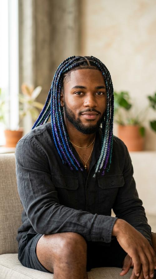 Colorful Highlight Box Braids