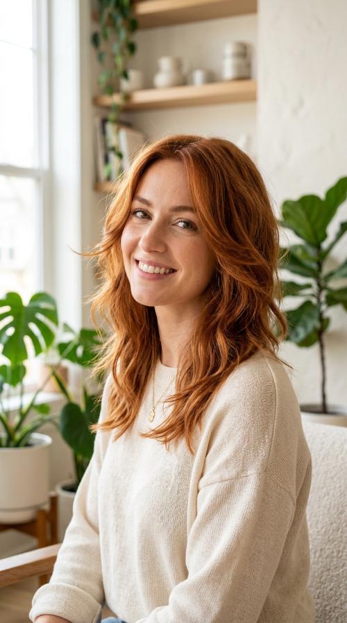 Copper Tones with Wispy Ends