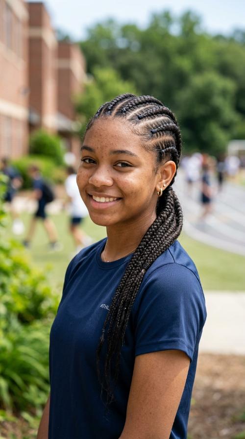 Cornrow Style Side Braids