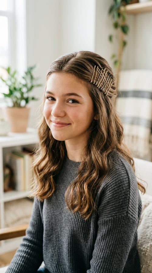 Criss-Cross Bobby Pin Art