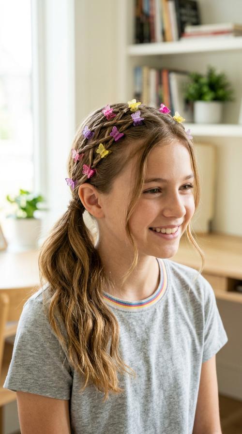 Criss-Cross Butterfly Clips