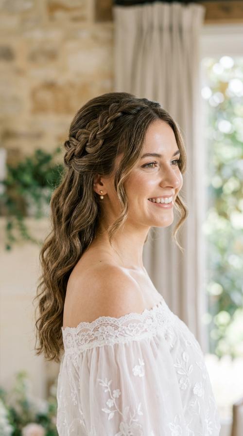 Criss-Cross Half-Updo