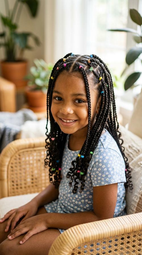 Criss-Cross Rubber Band Braids
