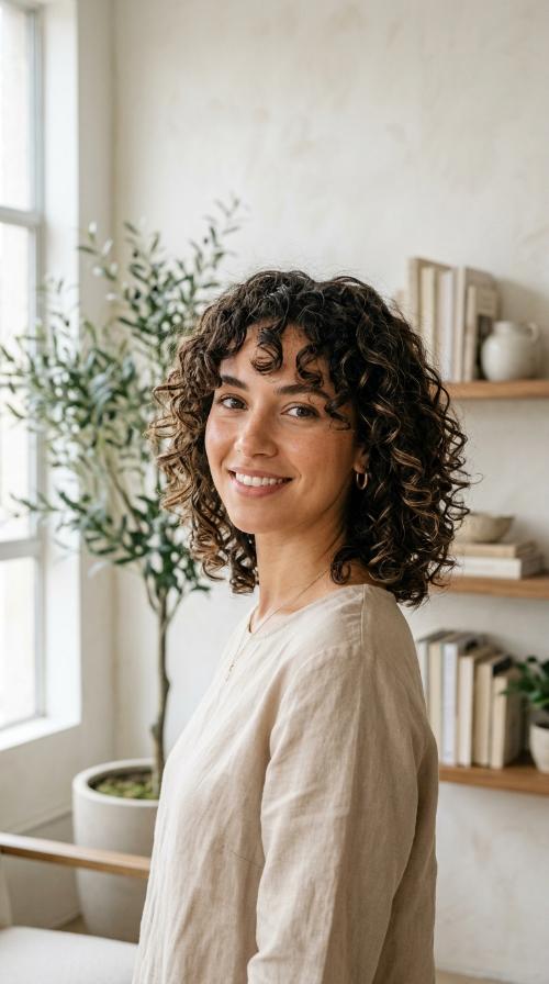 Curly Layered Bob