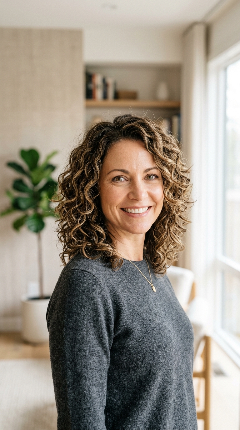 Curly Layered Midi