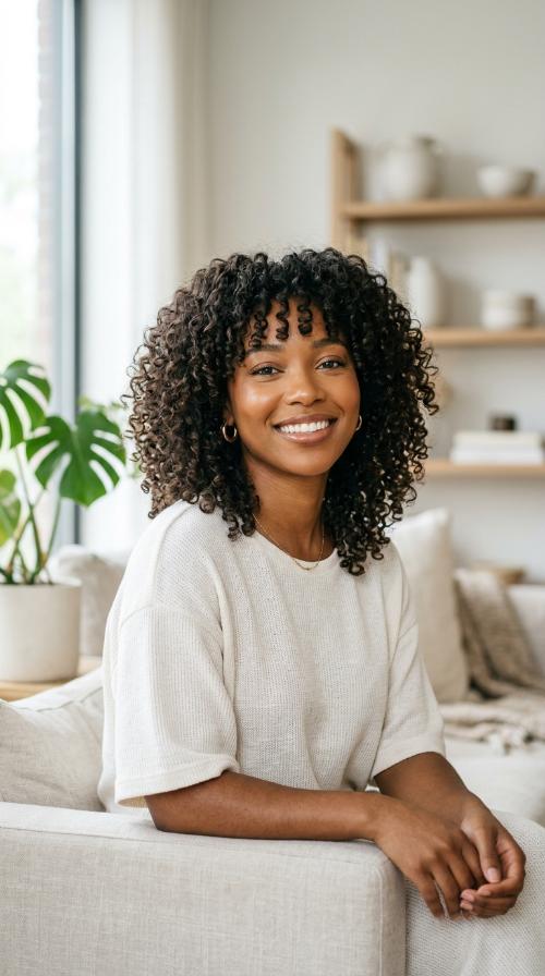 Curly Layered Shag