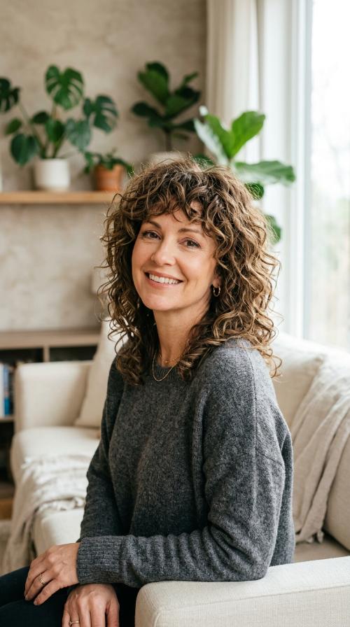 Curly Medium Shag