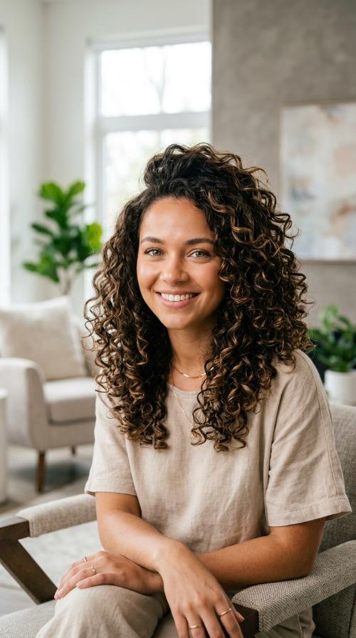 Curly Mid-Length Bounce