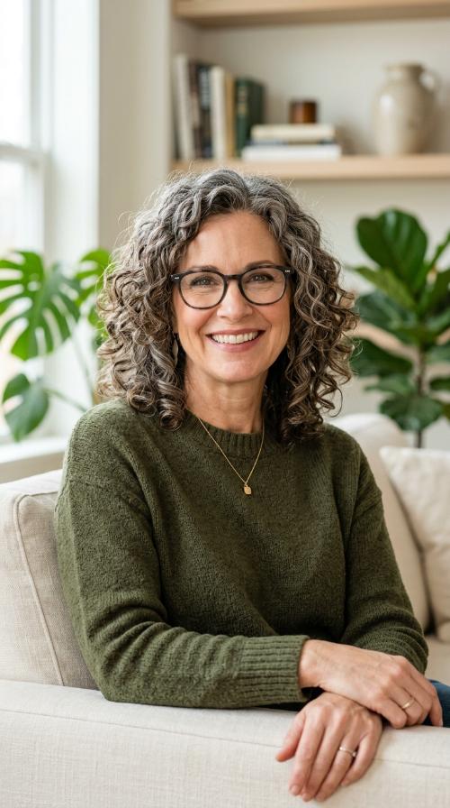 Curly Shoulder-Length Cut