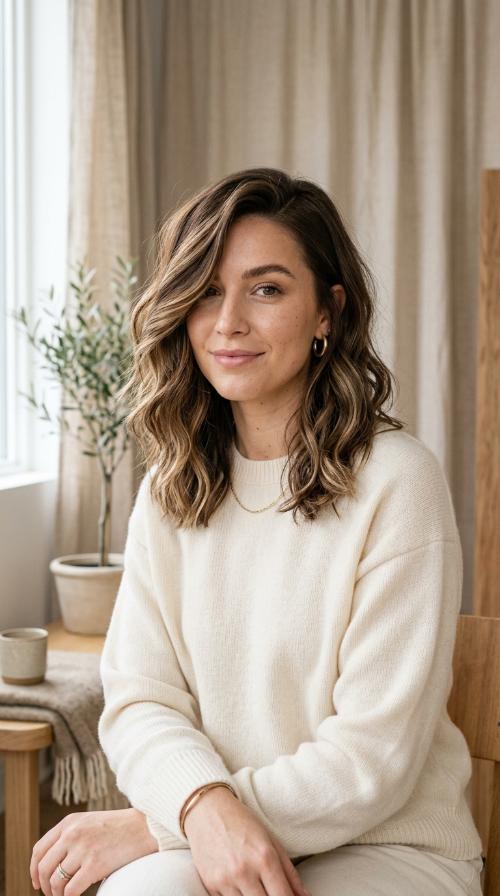 Deep Side Part Midi